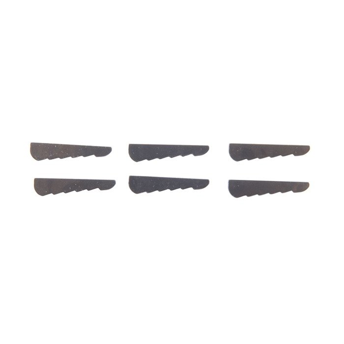 Brownells Rear Sight Single Step Elevators 0.050" Black 6 Pack - Brownells