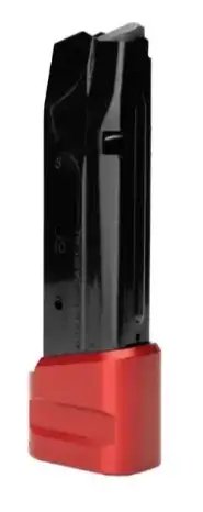 SHIELD ARMS S15 +5 PRE-INSTALLED MAG EXTENSION - NITROCARB - RED