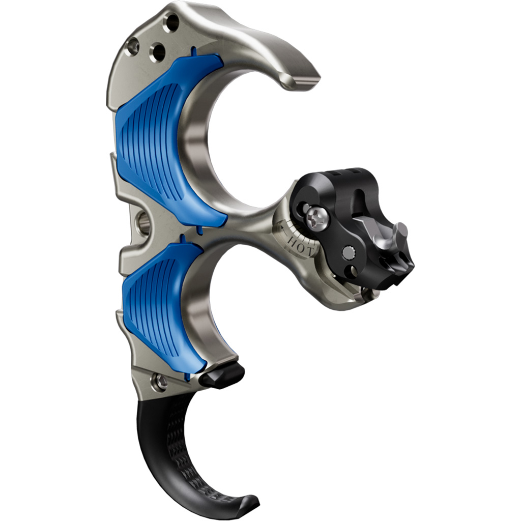 Tru Ball THAF-BLQS-M Aileron HBC Flex Release Blue/Brass 3 Finger Medium - TRU Ball