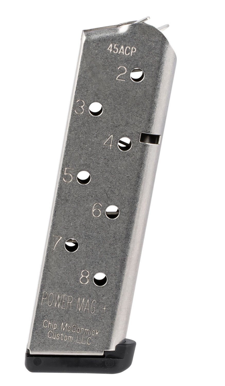 Chip McCormick Power Mag Plus 1911 .45 ACP 8-Round Stainless Steel Magazine