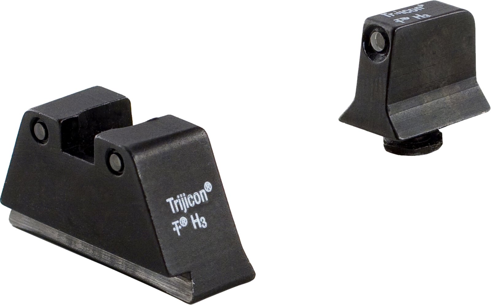 Buy Trijicon Bright & Tough Suppressor Night Sight Set, Glock 9mm/.40, Shock-Resistant, 3-Dot Iron, Black online
