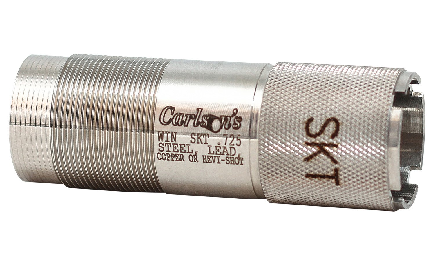 Carlsons 19771 Choke Tube 12 Gauge .725 Stainless Steel Knurled End