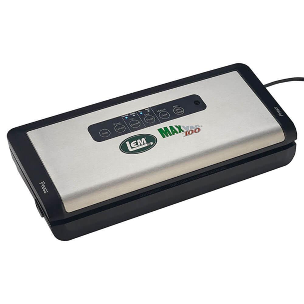 LEM MaxVac 100 Vacuum Sealer, 12" Seal Bar, Compact 14.5"x6" Design