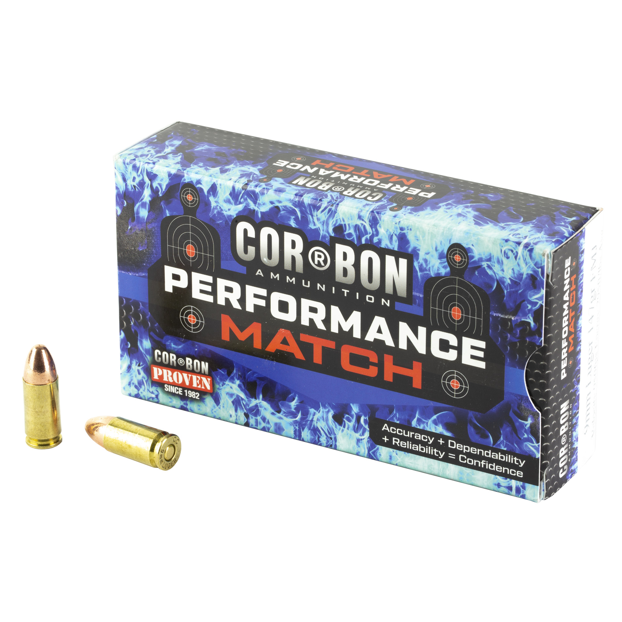 Corbon PM09147 9MM 147 Grain FMJ Ammo, Box of 50 Rounds