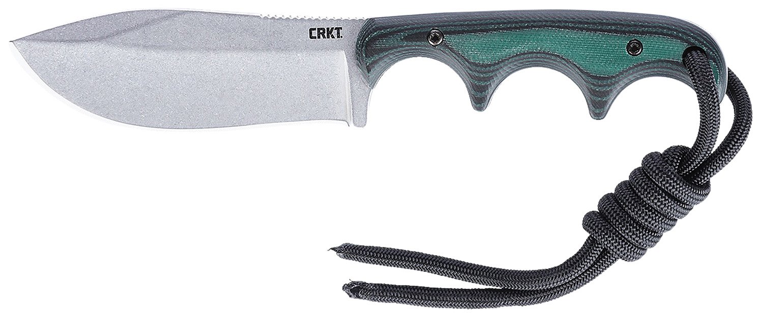 Buy CRKT Minimalist 2.9" D2 Drop Blade Green Micarta Handle Pocket Knife online