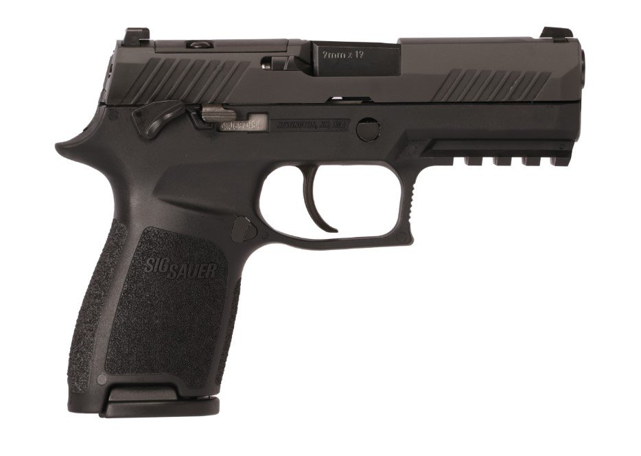 Sig Sauer W320C-9-BSSP-MS P320 Compact 9mm 3.9" Nitron Semi-Auto Pistol - Sig Sauer - 9mm