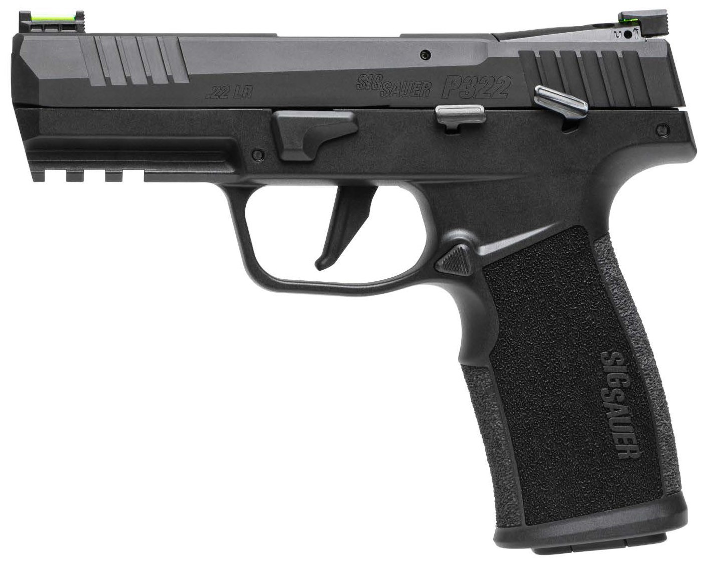 Sig Sauer 322C-BAS-CA P322 22LR 4" Black Anodized Pistol, Fiber Optic Sights - Sig Sauer - 22 LR