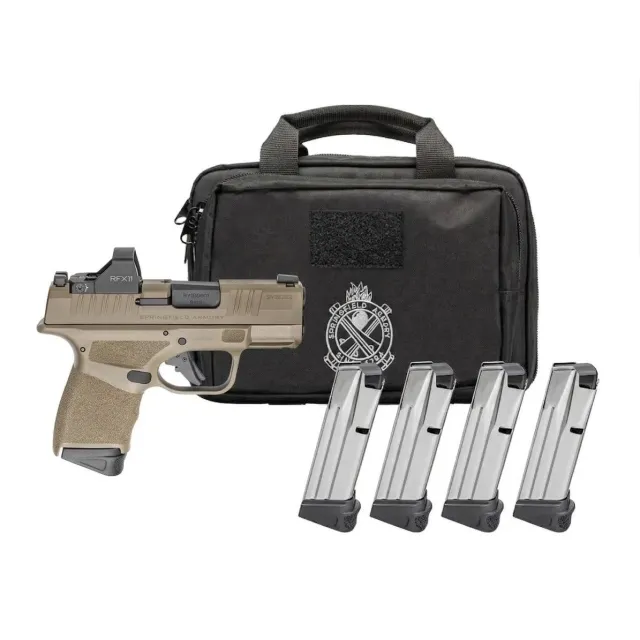 Springfield Hellcat Micro-Compact OSP 9mm 3 In FDE 13+1 RFX11 4 Mags - Springfield Armory - 9mm for sale at TheGunDock