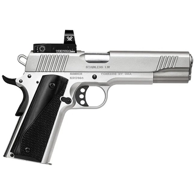 STAINLESS LW 1911 9MM W/RED DOT