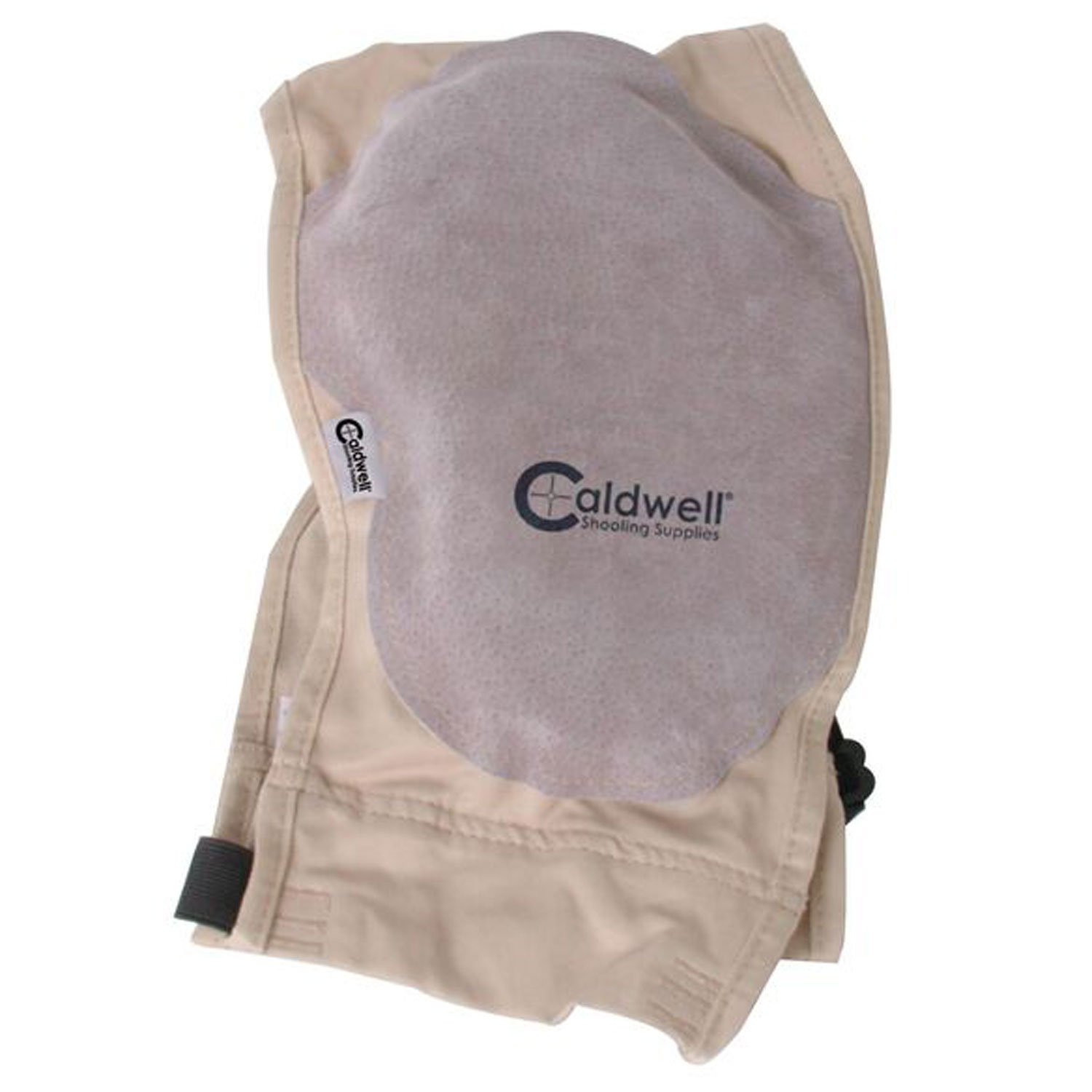 Caldwell 330110 Super Mag Plus Shield Tan Cloth w/Leather Pad Ambidextrous