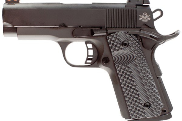 Rock Island Rock Ultra CS 45 ACP 7-Round Pistol, 3.5" Barrel, Parkerized Matte Finish, G10 Tactical Grips, Skeletonized Trigger, Adjustable Sights - Rock Island Armory - 45 ACP