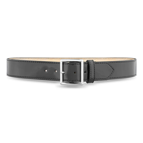 Buy 1-3/4"" Hi-Gloss Leather Garrison Belt with Gold Buckle online