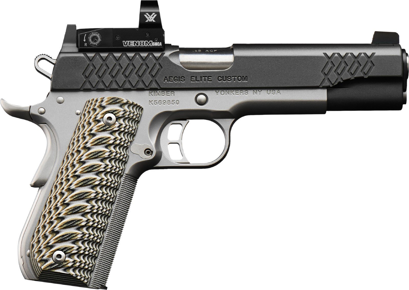 Kimber Aegis Elite Custom 1911 9mm Pistol with Vortex Optics Venom Red Dot and G10 Grips - Kimber Manufacturing, Inc. - 9MM