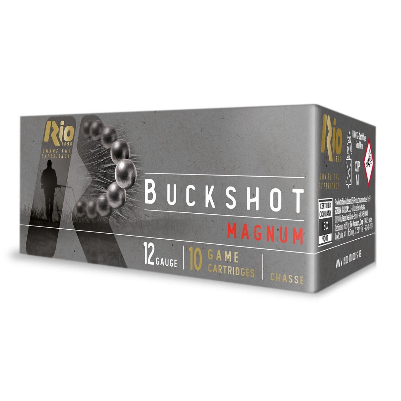 Rio Royal Buck 15P 3'' Magnum Buck Shotshells 12ga 3 15plts 1200 fps #00 10/ct - Rio Outdoors Corp