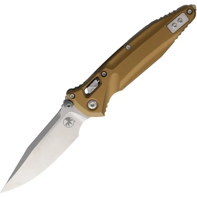 Microtech 159RL-10TA SOCOM Delta 4 In Spearpoint Stonewash Tan Alum Handle
