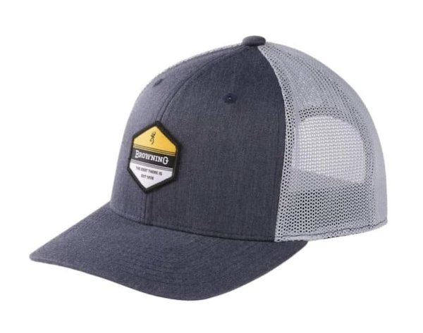 Browning Cap 720 Mesh Snapback Hex Patch Navy/whit