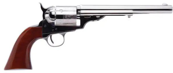 Buy Cimarron 1872 Open Top Army .45LC 7.5" Nickel Walnut online