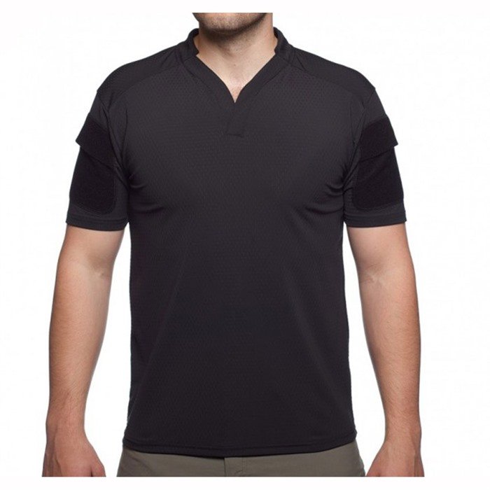 Velocity SYSTEMS BOSS RUGBY SHIRT SHORT SLEEVE BLACK MED