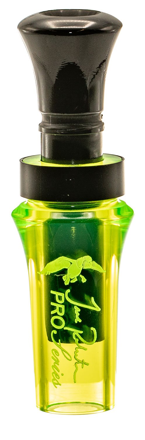 Duck Commander Pro Series Double Reed Acrylic Duck Call Chartreuse/Black - DUCK - DUCKS