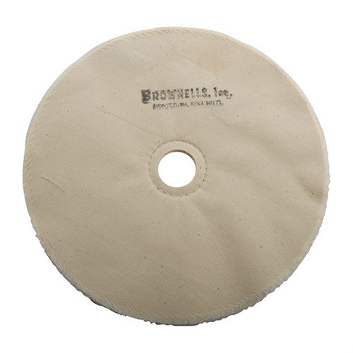 Brownells Muslin Polishing Wheel Loose 8" X 20-PLY 1" Arbor - Brownells