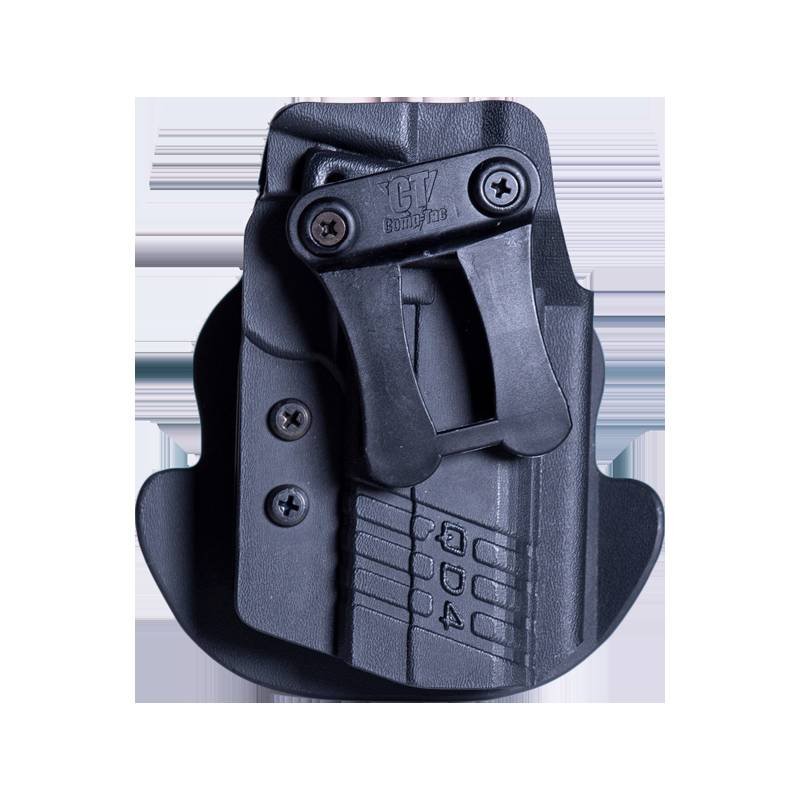 COMP-TAC QD DUAL HOLSTER KYDEX SIZE 2 GLOCK 20/GEN5 40CAL/S&W M&P 45/CANIK TP9SFE AMBI OWB/IWB BLACK