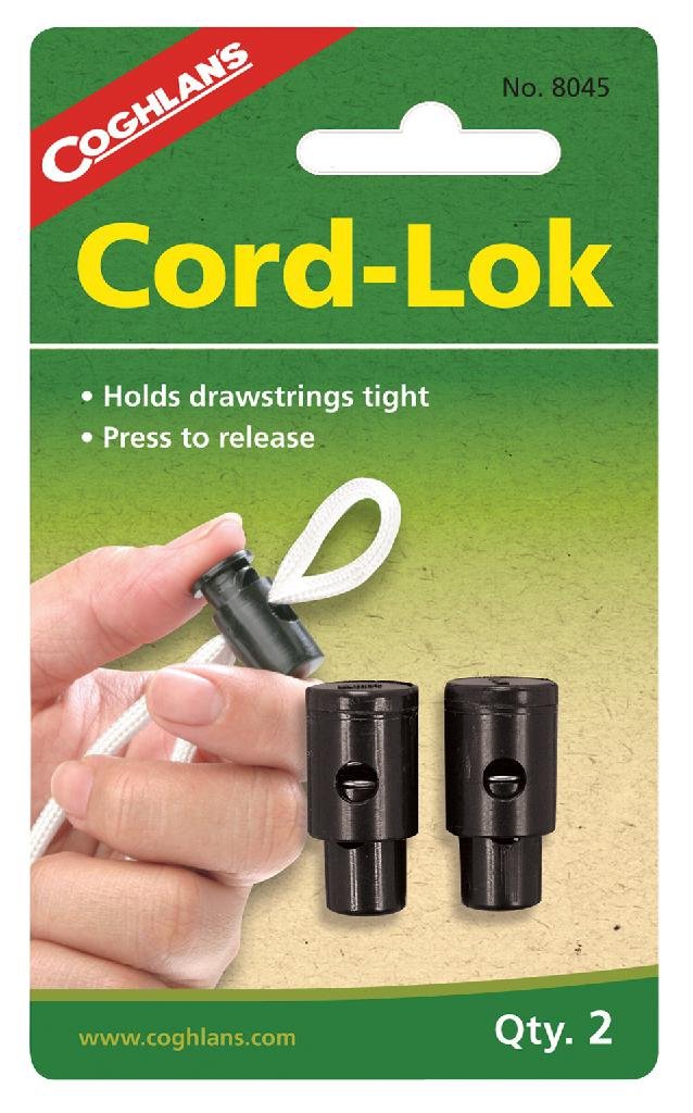 Coghlan's Cord-Lok Drawstring Lock Fastener 2-Pack Camping Gear