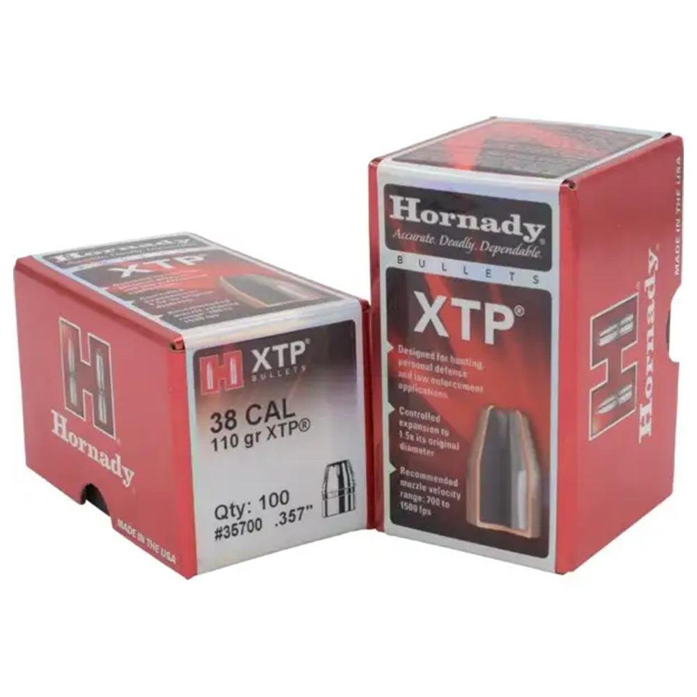 Hornady 35700 XTP Hunting 38 Cal .357 110 gr Hollow Point (HP) - Horn Hunter - 38 Caliber
