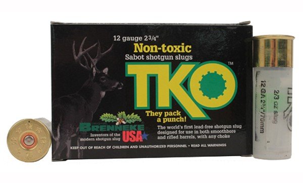 Brenneke SL122TKO 12Ga 2.75" 2/3oz Lead-Free Slug 2001fps 5/Box - Brenneke - LEAD FREE