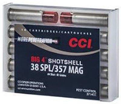 CCI 3714CC Big 4 Shotshell 38Special/357Mag 84gr #4Shot 10 Per Box/20 Case