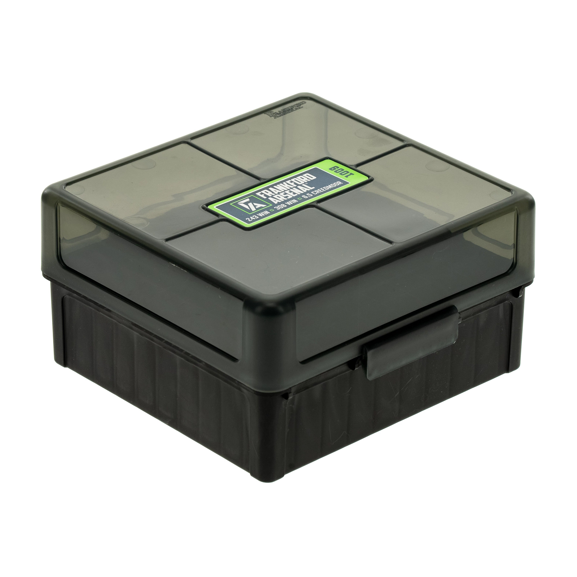 Frankford Arsenal Hinge-Top Ammo Box 1009 100 Rounds Fits 22-250 Remington - Frankford Arsenal - 243 WINCHESTER