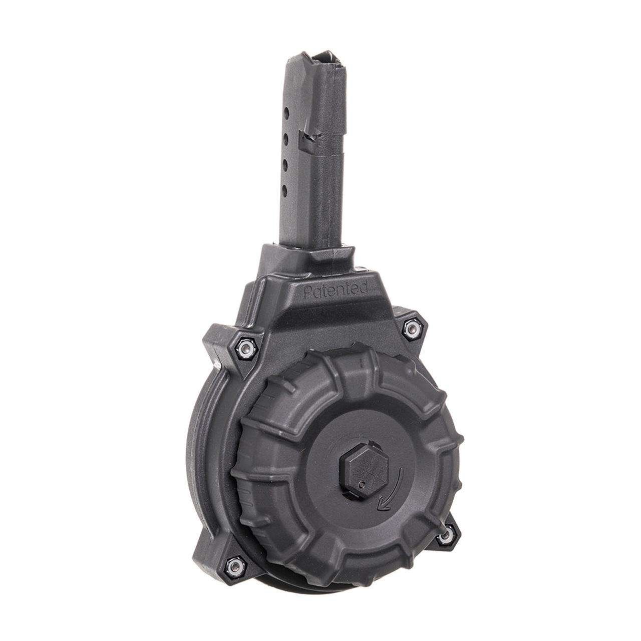 Pro Mag DRM-A14 Glock 43 9mm 50-Round Black Polymer Drum Magazine