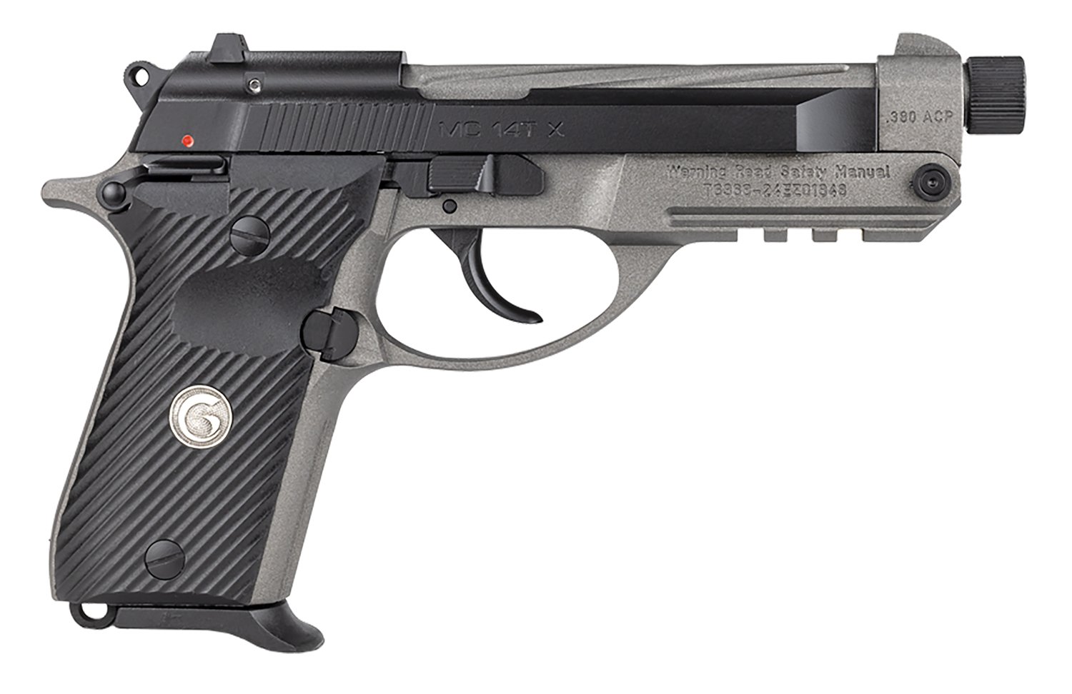 EAA MC14T 380 Auto Pistol 13+1 Gray Tungsten Cerakote G10 Grips - EAA - 380 ACP