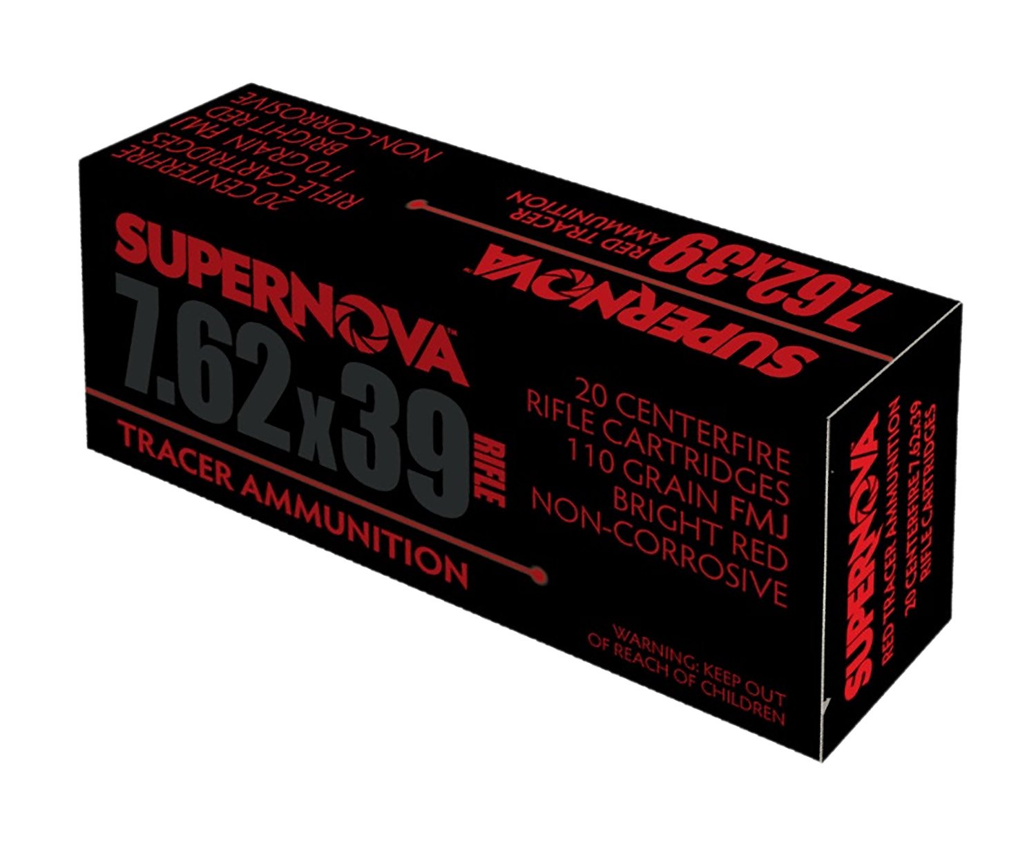 Piney Mountain PMSN762R Red Tracer 7.62mm 124gr FMJ 20/Box