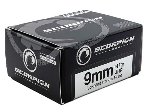 SCORPION 9MM LUGER 147GR JHP 20RD