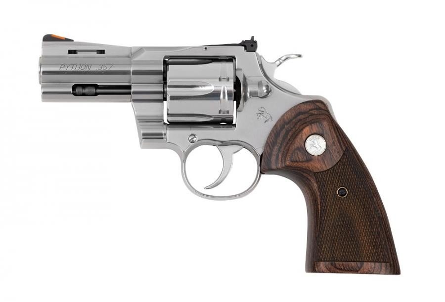 Colt Python Revolver .357 Magnum 3" Barrel Stainless Walnut Grip