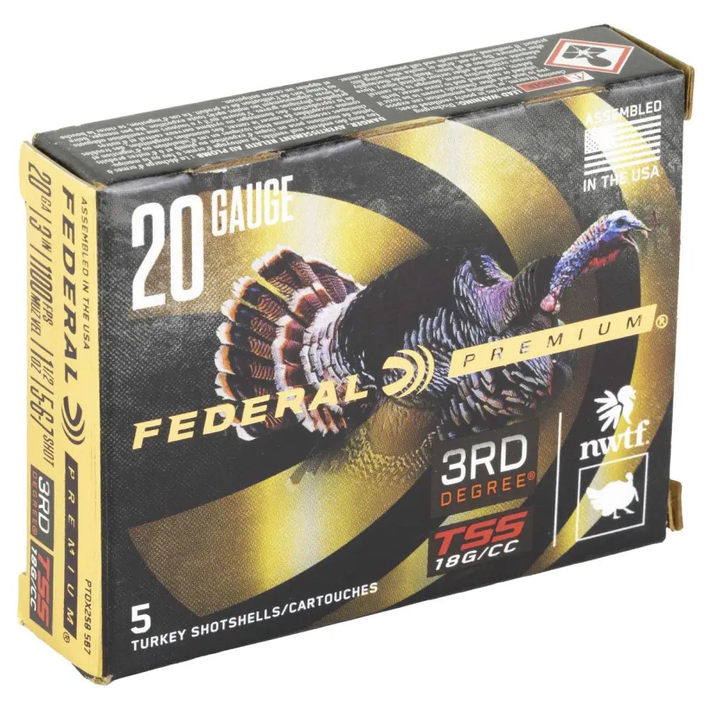 Federal PTDX258567 Premium 3rd Degree 20 Gauge 3" 1 7/16 oz 567 Shot