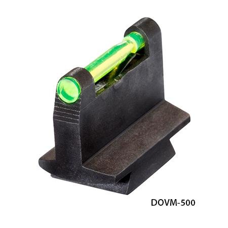 HiViz DOVM500 3/8" Dovetail Rifle Fiber Optic Front Sight Red/Green/White