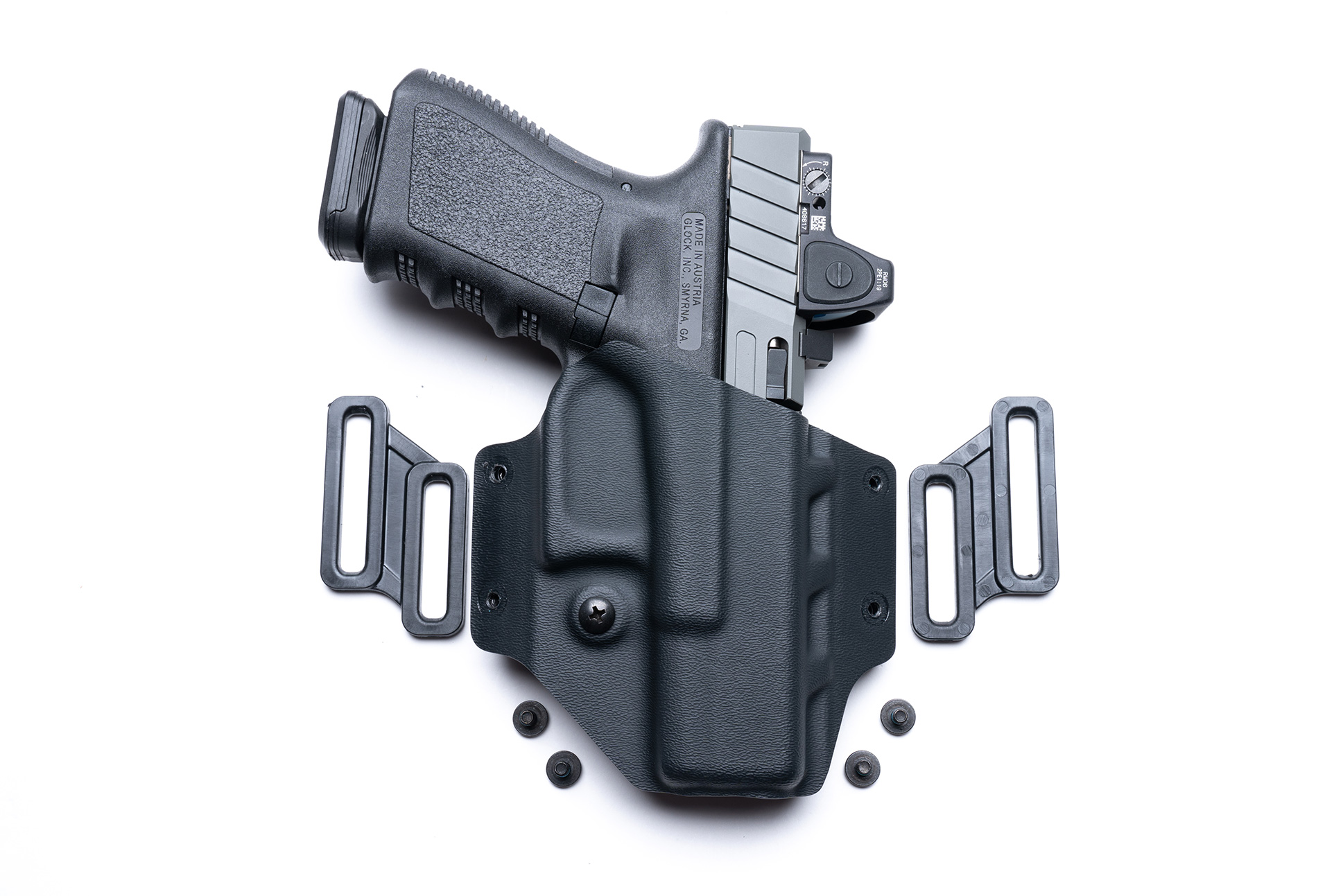 Crucial Concealment Covert OWB Kydex Holster - HK VP9, Adjustable Retention & Cant