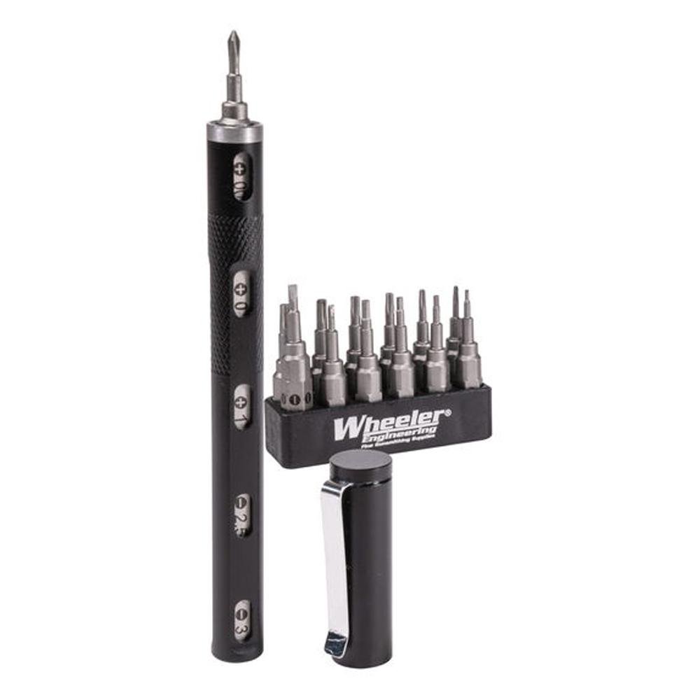 Wheeler Micro Multi-Driver Tool Pen Aluminum 5 Bit Capacity