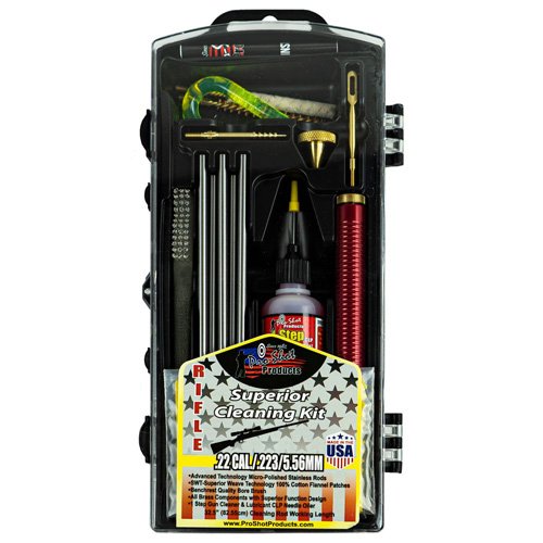 Pro-Shot Classic Box Cleaning Kit for .22, .223 Cal, 5.56mm Rifles - R22KIT