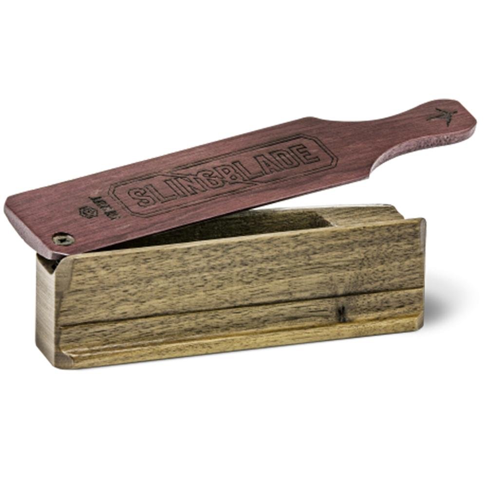 Hunters Specialties Strut Slingblade Box Call 2.5 - Walnut Purple Heart Lid