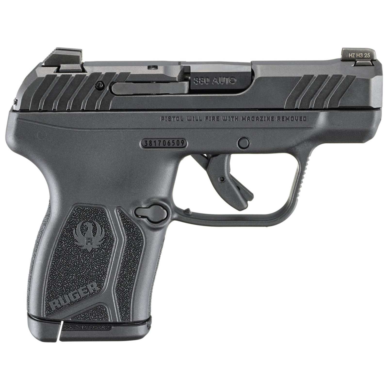 Ruger 13760 LCP MAX 380 ACP 2.8" Black Nitride Semi-Auto Pistol - Ruger - .380 AUTO