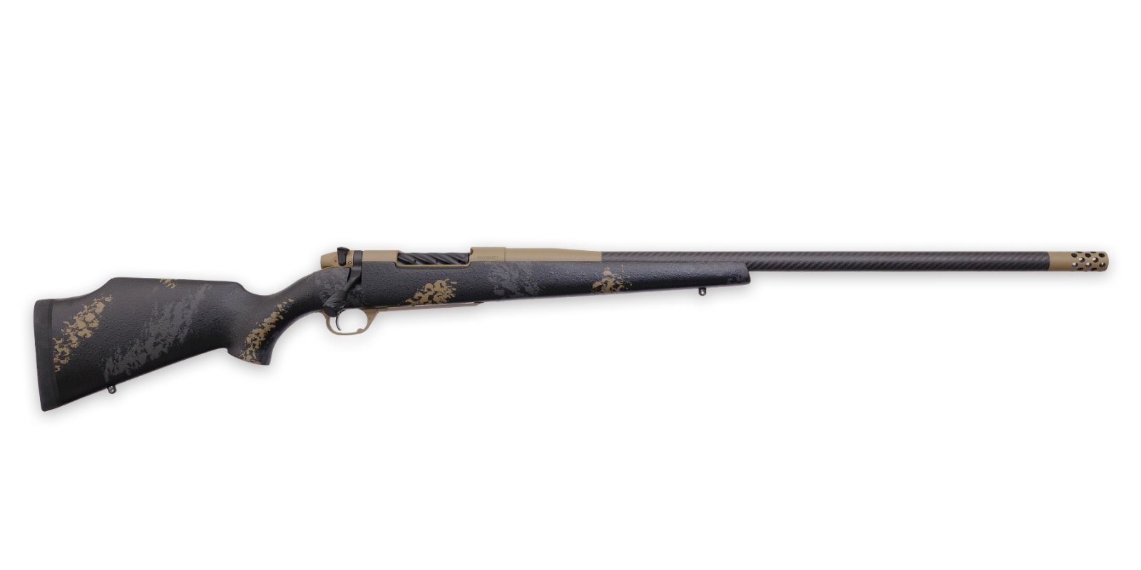 Weatherby Mark V CarbonMark Rifle 6.5 Creedmoor 24" Gray/Tan - Weatherby - 6.5 Creedmoor