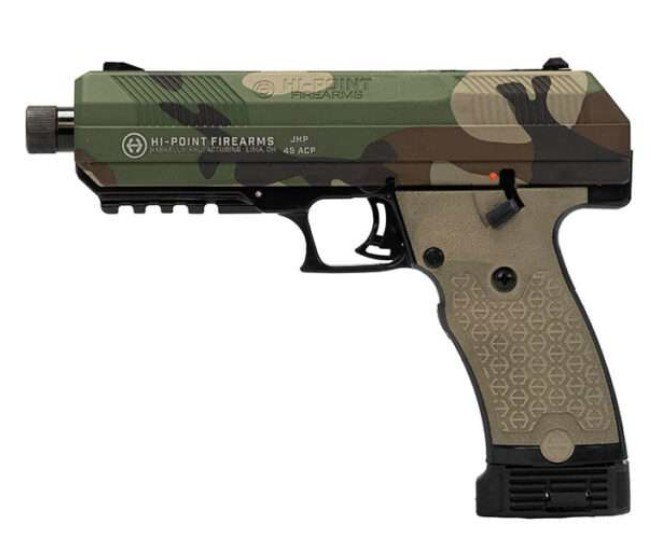 Hi-Point JXP M81 10mm 5.2" TB Semi-Auto Pistol M81 Woodland Camo 10rd - Hi-Point Firearms - 10MM