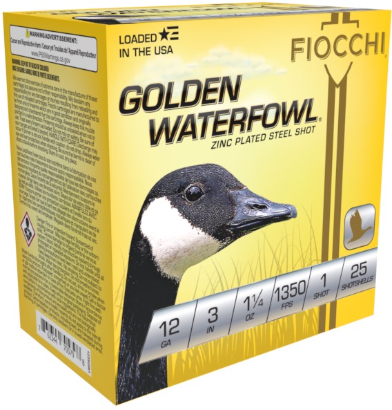 Buy Fiocchi 123SGW1 Golden Waterfowl 12ga 3" 1 1/4oz 1350FPS #1 25/Box online