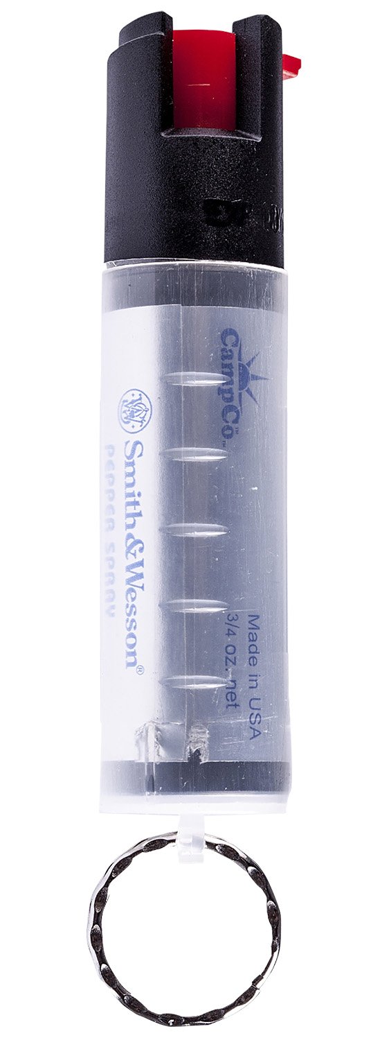 S&W Keychain Pepper Spray 1251 OC Pepper Range 10 ft 0.75 oz Clear