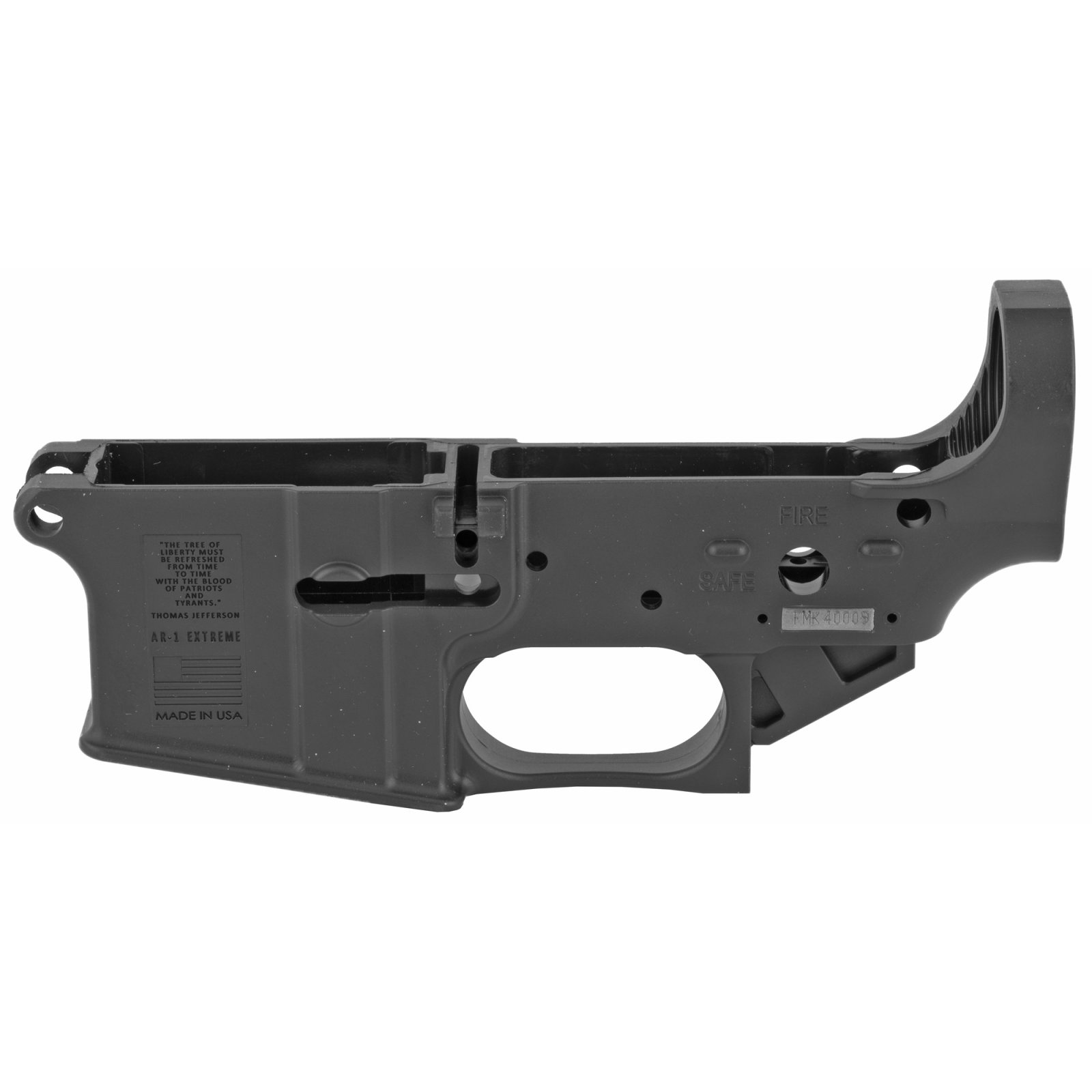 FMK FMKGAR1E AR-1 Extreme AR-15 Polymer Lower Receiver Black 4.3 oz