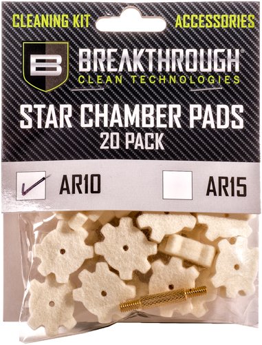 Breakthrough AR-10 STAR CHAMBER PAD 20 PK W/ 8-32 ADTR
