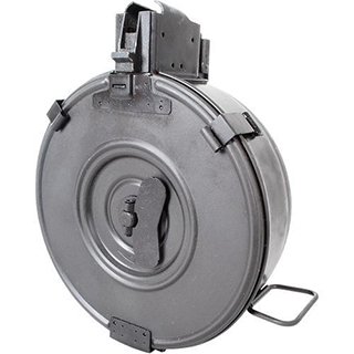 RWB AK4775 Drum Magazine AK-47 75 Round Steel Black Hinged Back