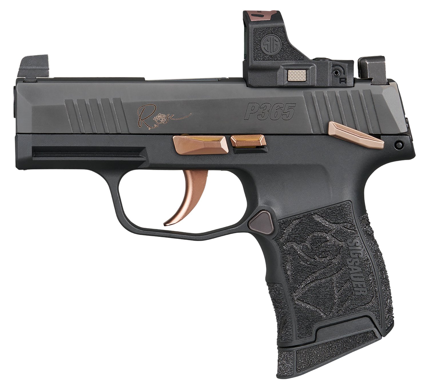 Sig SAUER 365-380-ROSE-MS-RS P365 Rose Romeo-RS 380 ACP 3.1" Nitron Semi-Auto Pistol - Sig Sauer - 380 ACP